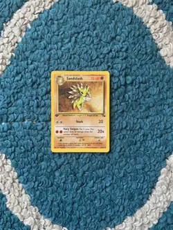 1st Edition SANDSLASH 41/62 Fossil Set - Pokemon WOTC Vintage Card - LP - Image 2