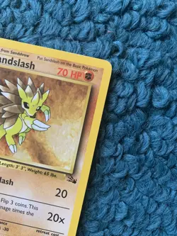 1st Edition SANDSLASH 41/62 Fossil Set - Pokemon WOTC Vintage Card - LP - Image 5
