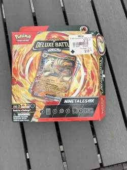 Pokemon TCG Ninetales ex Deluxe Battle Deck 60 Cards Playmat Deck Box Coin Foil - Image 1
