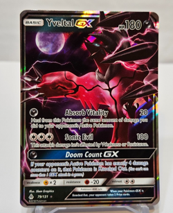Yveltal GX 79/131 Full Art Ultra Rare Sun & Moon Forbidden Light Pokemon 627 - Image 1
