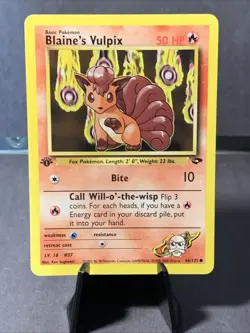 Pokemon TCG 1st Edition Blaine's Vulpix Gym Challenge #66/132 VTG WOTC 2000 - Image 1