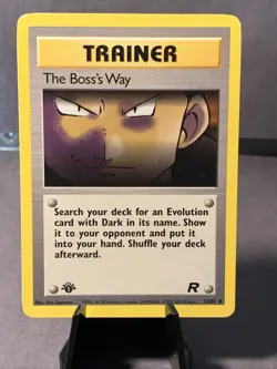 Pokemon TCG 1st Edition The Boss's Way #73/82 Team Rocket Regular LP VTG WOTC - Image 1