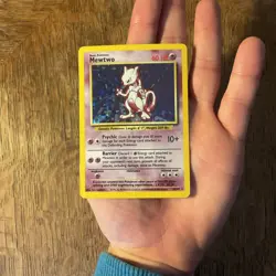 Pokemon TCG Vintage Holo Rare Banger Lot of 4 Cards (Mewtwo! Zapdos! Promo!) - Image 2