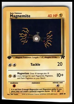 Pokemon Team Rocket 1st Edition #60/82 Magnemite - Image 1