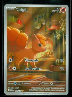 Pokemon VULPIX 138/132 - Mega Evolution - ILLUSTRATION RARE - MINT - Image 1