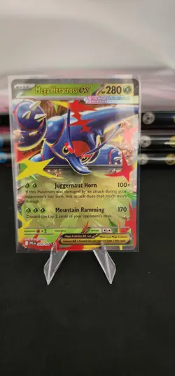 Mega Heracross ex Double Rare 004/094 Phantasmal Flames Pokemon TCG Pack Fresh - Image 1