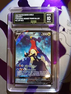 2022 POKEMON SWORD & SHIELD ASTRAL RADIANCE #TG23 FULL ART/GARCHOMP V GMA 10 - Image 1