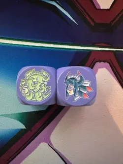 Amanda Lapalme Manamoon Yugioh Dragonmaid Metal Dice Purple - Image 3