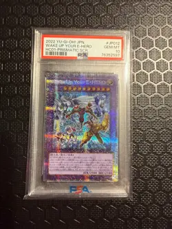 Yugioh - Wake Up Your Elemental Hero - HC01-JP012 - Prismatic Secret Rare PSA 10 - Image 1