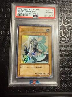 PSA 10 Gem Mint Celtic Guardian YAP1-JP004 Anniversary Pack 2008 Japanese Graded - Image 1