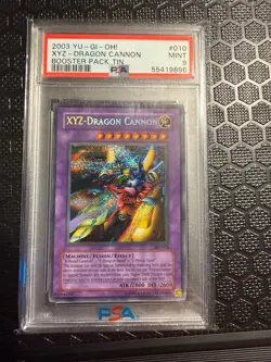 PSA 9 Mint - XYZ Dragon Cannon BPT-010 2003 Collector’s Tin Secret Rare YuGiOh - Image 1