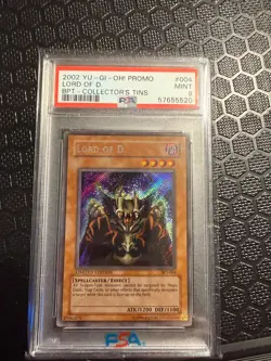 PSA 9 YuGiOh Lord of D. BPT-004 Limited Edition Secret Rare MINT - Image 1