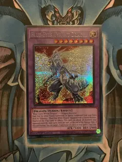 Yu-Gi-Oh Card - MP23-EN019 -BLUE-EYES TYRANT DRAGON (prismatic secret rare) NM - Image 1