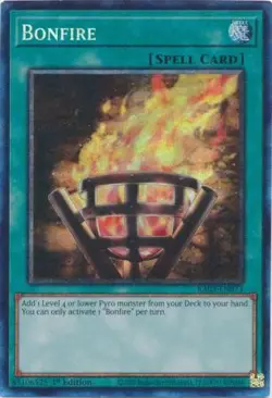 Yugioh! Bonfire - RA03-EN073 - Prismatic Collector's Rare - 1st Edition Near Min - Image 1