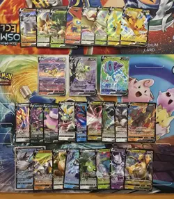 Pokemon Card Lot Full Art Alt Art Fire Celebi Suicune Pikachu Raikou 27 Cards - Image 1