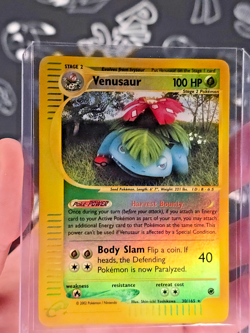 Venusaur 030/165 Expedition Base Set Reverse Holo - E-Reader (E-Series) Card LP - Image 1
