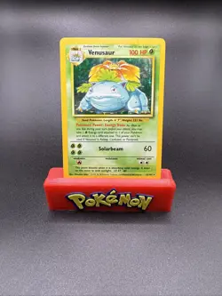 LP Pokemon Card Venusaur 15/102 Base Set Unlimited 1999 WOTC Holo Rare - Image 1