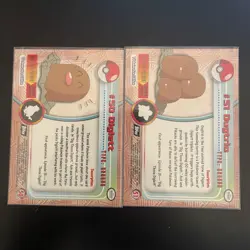 Set Of 1999 Pokemon Topps Cards Diglett Dugtrio NM - Image 2