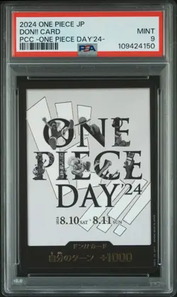 2024 ONE PIECE JPN PREMIUM CARD COLLECTION ONE PIECE DAY'24- DON!! CARD PSA 9 - Image 1
