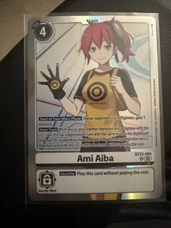 Ami Aiba Foil Digimon TCG Card BT22-093 NM Condition - Image 1