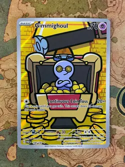 Pokemon Card TCG - Gimmighoul 198 Illustration Rare Paradox Rift Near Mint - Image 1