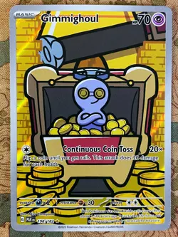 Pokemon Card TCG - Gimmighoul 198 Illustration Rare Paradox Rift Near Mint - Image 2