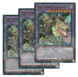 Yugioh - The Dark Magicians x 3 - 1st Edition Ultra Rare LP - Free Holo Card - Image 1