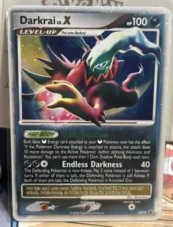 Darkrai LV.X DP19 Diamond & Pearl Black Star Promo Rare Holo Pokemon Card - Image 1