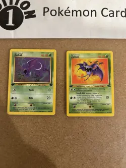 Zubat 1st Edition Pokemon Card Lot Vintage WOTC - Image 1