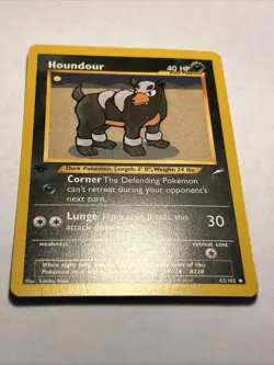 1st Edition Houndour - 43/105 Neo Destiny Pokemon TCG Vintage WOTC Card NM - Image 4