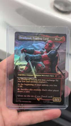 Deadpool, Trading Card (Rainbow Foil) Secret Lair Drop Foil for sale online - Image 1