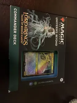 Elven Council: Lord of the Rings Commander Deck Magic The Gathering new Unopened 195166205052 - Image 1