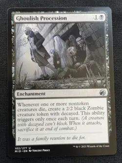 Ghoulish Procession - Innistrad: Midnight Hunt - NM Unplayed - EN - 102 - Image 1
