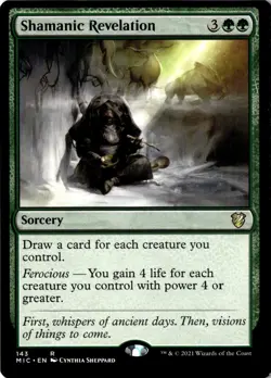 Shamanic Revelation R Commander: Innistrad: Midnight Hunt 143 NM - Image 1