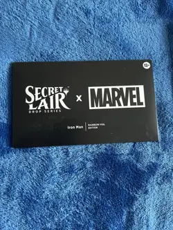 MTG Iron Man Marvel Secret Lair Rainbow Foil SEALED - Image 1