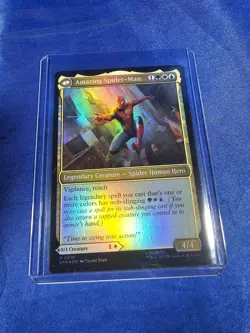 Peter Parker Marvel Amazing Spider-Man FOIL MTG Magic NM - Image 1