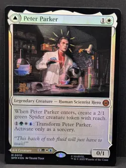 Peter Parker Marvel Amazing Spider-Man FOIL MTG Magic NM - Image 2