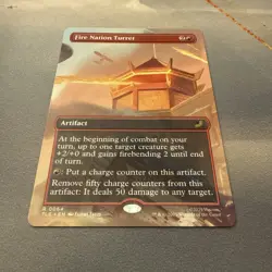 Fire Nation Turret MINT Borderless 64 Avatar Eternal TLE MTG Rare Unplayed M/NM - Image 2