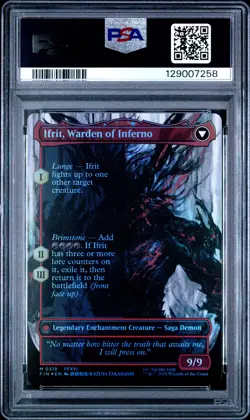 2025 MTG FINAL FANTASY CLIVE, IFRIT'S DOMINANT/IFRIT, WARDEN OF INFERNO PSA 10 - Image 2