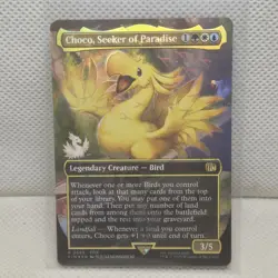 Choco, Seeker of Paradise Borderless Chocobo Track FOIL MTG Final Fantasy - Image 1