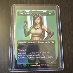 MTG Tifa Lockhart (R 0391) - Final Fantasy - Borderless Foil NM/M - Image 1