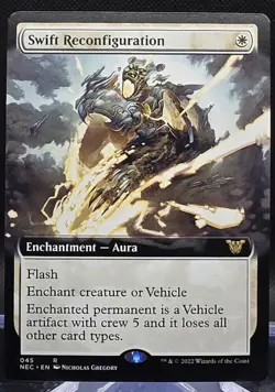 Swift Reconfiguration #45 Commander: Kamigawa: Neon Dynasty Ext. Art Reg Rare - Image 1