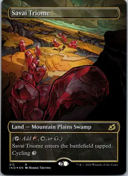 Savai Triome (Showcase) R Ikoria: Lair of Behemoths 312 NM FOIL - Image 1