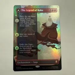The Legend of Roku FOIL Borderless 357 Avatar TLA MTG Mythic Unplayed Mint M/NM - Image 1