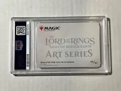 2023 MTG Lord of the Rings Art Series Boon of Wish Giver Gold PSA 10 GEM MINT - Image 3