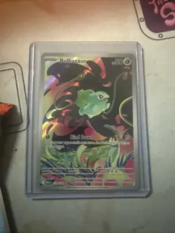 2025 POKEMON BULBASAUR 133/132 SECRET RARE FULL ART HOLO MEGA EVOLUTIONS NM - Image 3