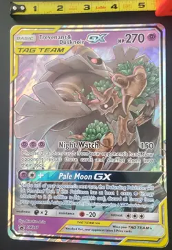 Trevenant & Dusknoir GX Pokemon Sun & Moon Black Star Promo SM217-LP - Image 1