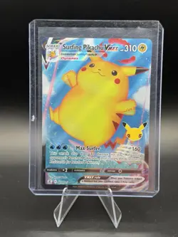 Pokemon Celebrations Surfing Pikachu Vmax 009/025 Full Art Rare - Image 1