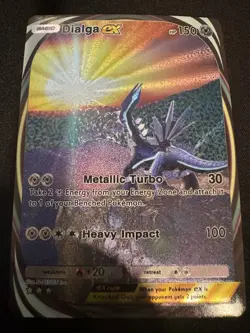 Dialga EX Pokemon TCG Pocket Glossy Non-holo Immersive Rare - Custom Fan Art - Image 1