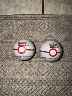 Lot Of 2 Pokemon TCG PokeBall Tin Pack A22 Year 2021 [ Premiere Ball ] - Image 1